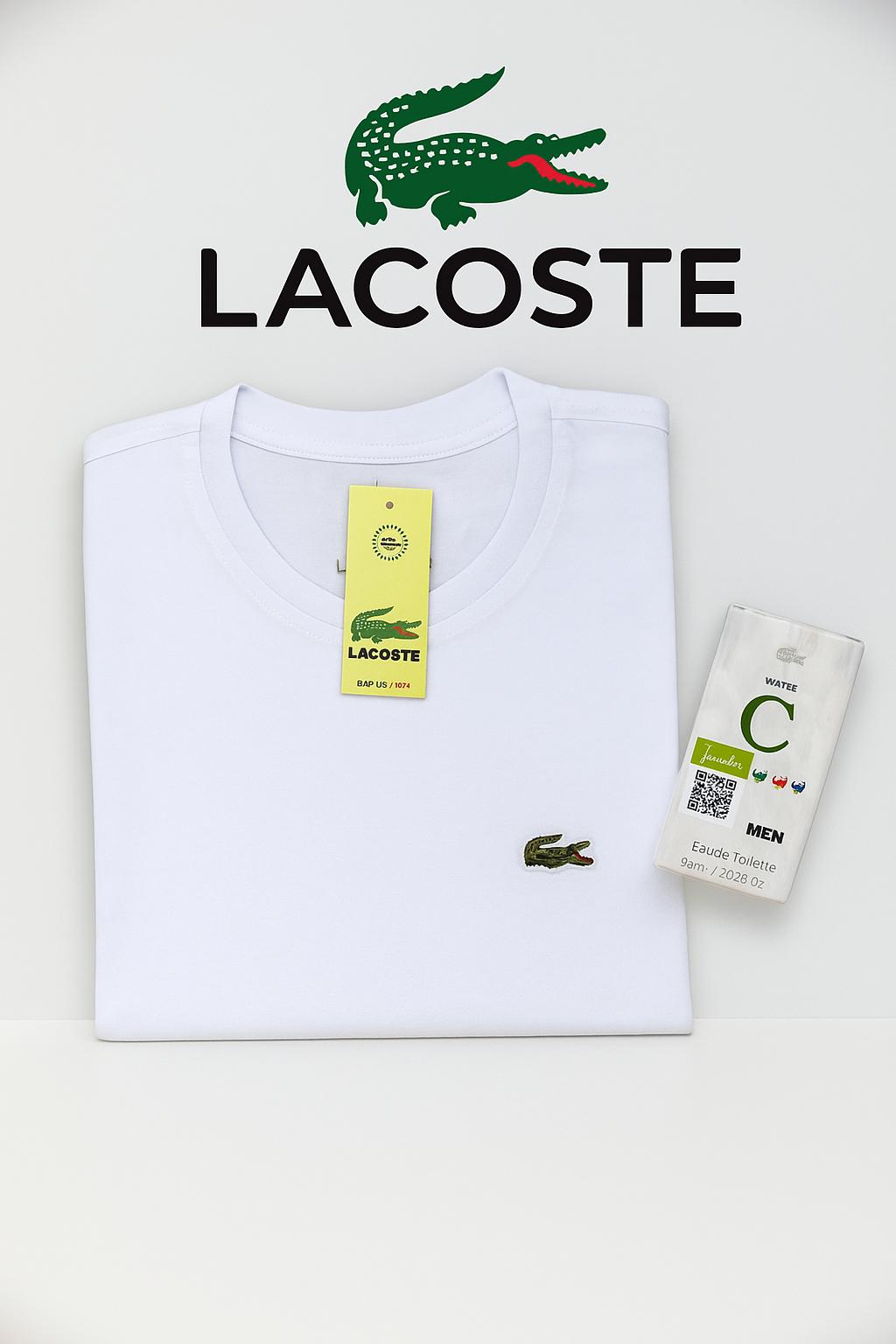 Pack x5 Camisetas Lacoste + Loción