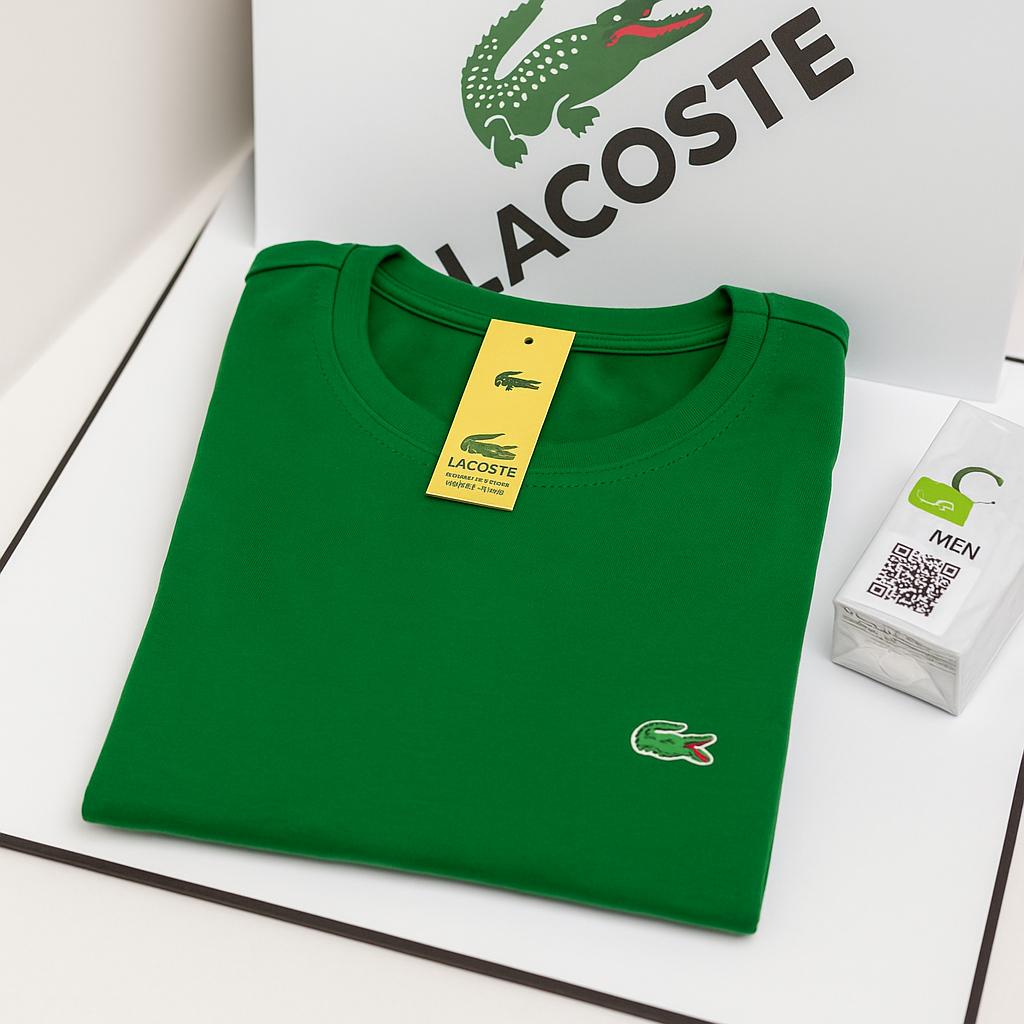 Pack x5 Camisetas Lacoste + Loción