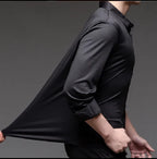 Camisa Elástica Slim Fit