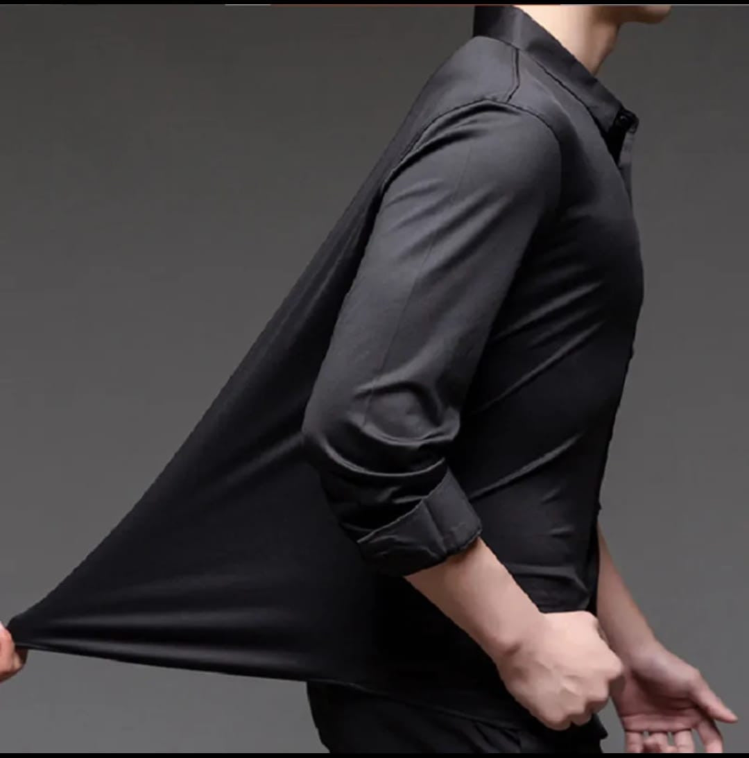 Camisa Elástica Slim Fit