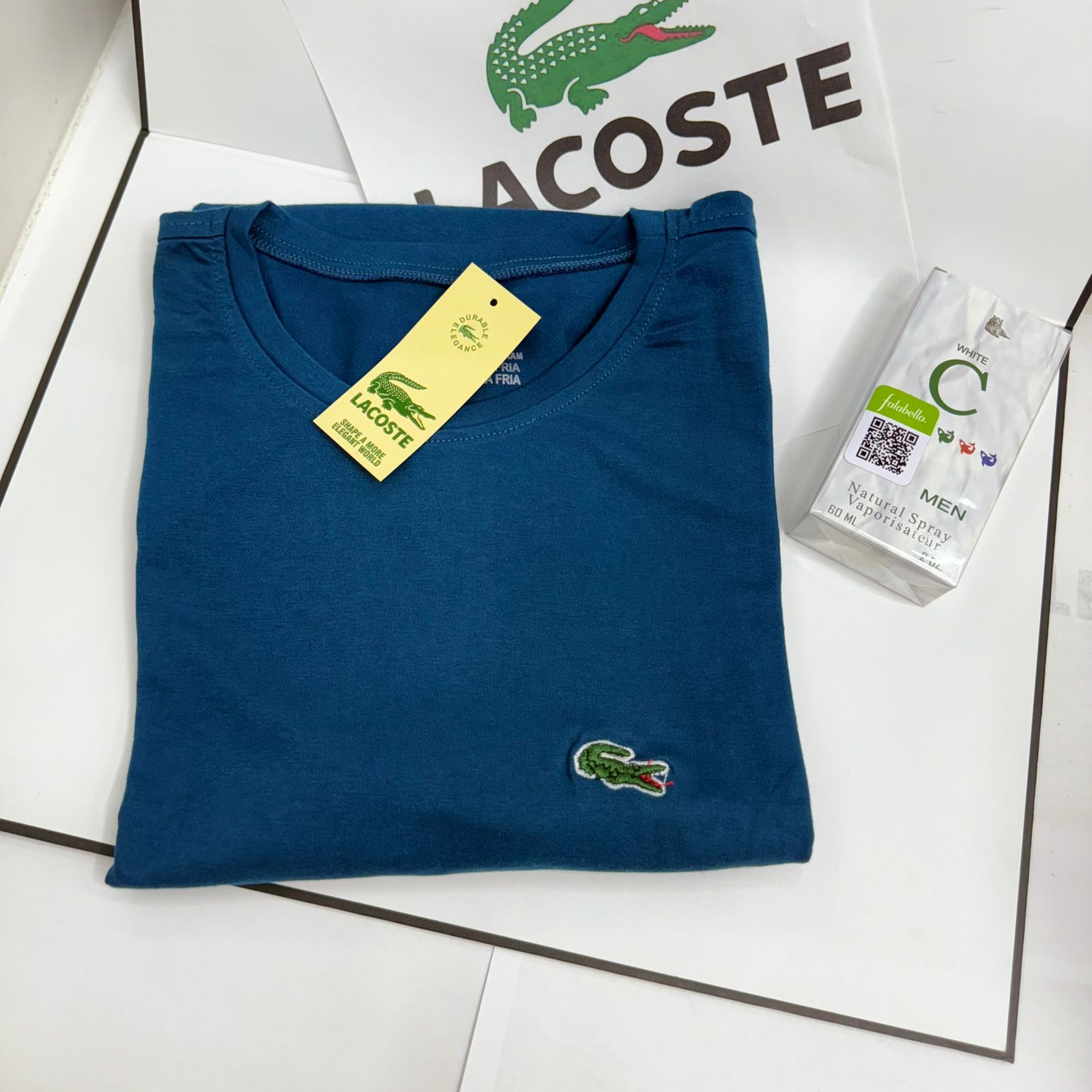 Pack x5 Camisetas Lacoste + Loción
