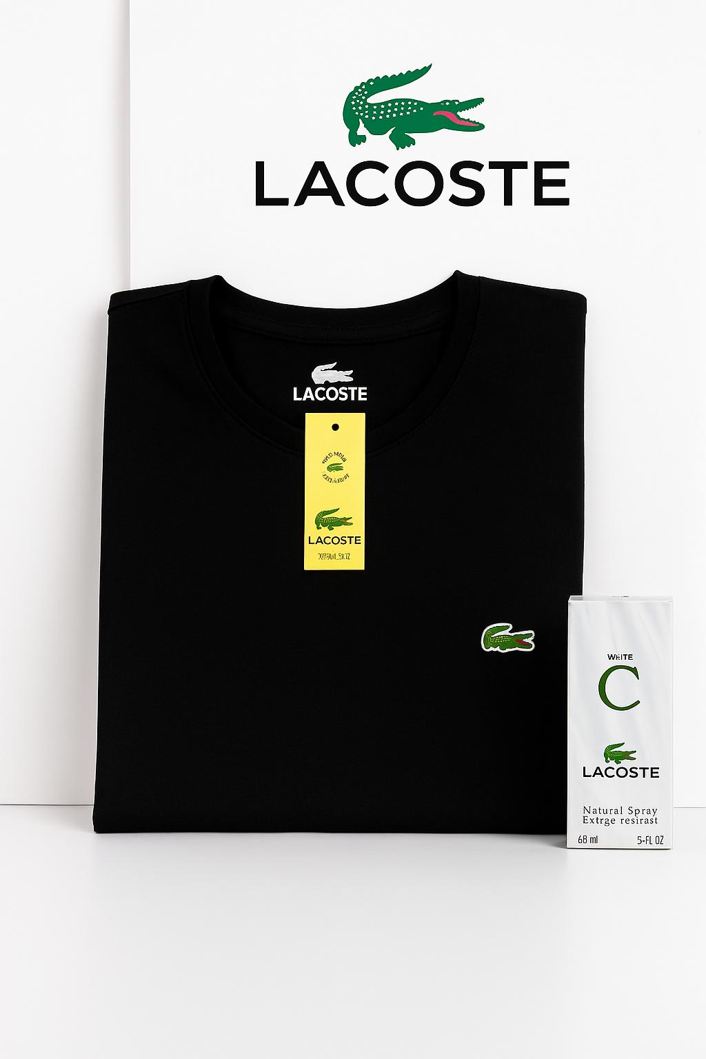 Pack x5 Camisetas Lacoste + Loción