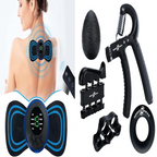 Set Hand Grip + Parche Masajeador EMS